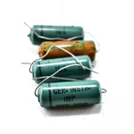 Lot Of 4X. General Instrument 'imp' Axial Electrolytic Capacitors .1UF 400V. Fixed Price $24.95.