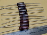 Good-all Trw .01UF 400V Mylar Dielectric Nos Tone Capacitors Qty 10. Fixed Price $15.00.