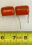 Lot Genuine Old Stock Sprague Orange 225PY Capacitor 1.0 - 100DC. Fixed Price $11.00.