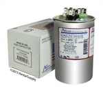 55 + 7.5 Uf Mfd X 370 / 440 Vac Motor Run Capacitor Amrad USA2218A - Made In. Fixed Price $46.60.