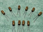 Nichicon Fine Gold 1UF/50V Polarized Electrolytic Capacitors B2310. Fixed Price $9.50.