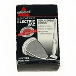 (2 Pack) Bissell Lightweight Electric Vacuum Replacement Filters # 3085. Fixed Price $5.00.