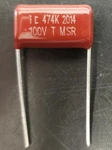 Illinois Radial Leaded Metal Polyester Film Capacitors 100V 474K. Fixed Price $15.00.