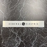 Vintage General Electric Aluminum Name Plate Made Usa 13"X2" Nice!. Fixed Price $22.49.