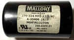 Mallory A-35406 297X Capicator 270-324 Mfd 50/60 Hz $16 + Free Shipping. Fixed Price $16.00.