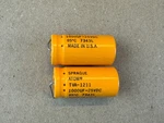 Vintage 1973 Sprague Atom Capacitors 1000 Uf 25V TVA-1211 Test Good. Fixed Price $10.00.