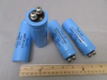 (4) Aero-m Electrolytic Capacitors Type Cgs 1300UF 200VDC Made In Usa. Fixed Price $24.95.