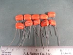 Sprague 277P .47UF 200V Orange Drop Capacitors Quantity 10 Nos 2DF-P47. Fixed Price $20.00.