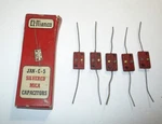 Vintage El-menco JAN-C-5 82-PF 200-VOLT Mil Spec. Silvered Mica Capacitors Pcs. Fixed Price $12.00.
