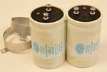 Qty Sangamo 0180-2389 Large Electrolytic Capacitors 7,800UF 100VDC W/ Mounts. Fixed Price $55.00.