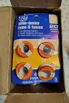 Lot Of 40 Fuses General Electric S-20 Amp 125V Time Delay Type. Fixed Price $46.00.
