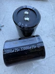 Electrolytic Capacitor Aluminum 22000UF 25VDC (2PCS)MALLORY. Fixed Price $19.95.
