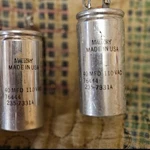 1973 Mallory Pio Capacitors X2 Tested. Fixed Price $40.00.