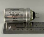 Sprague CE44C271H Capacitor 270 Uf 100 Dc Black Negitave D75222 7M138 U.s.a.. Fixed Price $249.95.