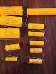 Sprague Atom Capacitors 500UF 150VDC 225 50UF 450VDC 1000UF 0-50DC 2UF 200VNP. Fixed Price $20.00.