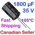 1800UF 35V 16X25MM 105 Nichicon Pw For Tv Audio Video Lcd Amplifier Radio Av. Fixed Price $17.61.
