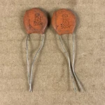 2 Nos Vintage Sprague .05UF 500V Ceramic Disc Capacitors Tube Amp Caps Qty. Fixed Price $15.00.