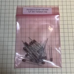 (25PCS) Panasonic 1UF 35V Radial Tantalum Capacitor ECSF1VE105K Nos. Fixed Price $19.10.