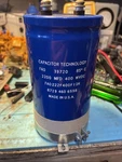Capacitor Technology, FA0222F400FI1H 2,200 Mfd Wvdc. Fixed Price $25.00.