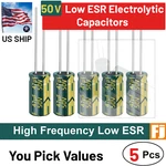 Pcs 50V Low Esr High Frequency Electrolytic Capacitors You Pick Us Ship. Fixed Price $5.98.