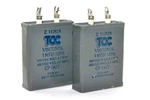 Pair Of Paper In Oil Capacitor By Tcc Visconol Type CP142T, / 600 V, Nos. Fixed Price $198.00.