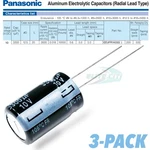 3PK* Panasonic Fr Series 10V 3300UF - Electrolytic Radial Capacitors 12.5 X 20MM. Fixed Price $7.94.
