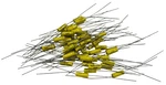 20-PCS Cornell Dubilier WMF1D1K Polyester Film Capacitor 1000PF 10% 100V Axial. Fixed Price $9.99.
