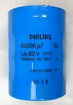 1PCS- Philips 68000UF 63V Screw Terminal Capacitor 222215418683. Fixed Price $143.00.