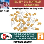 Pcs 16V, 25V, 35V Radial Tantalum Capacitor You Pick Value Us Ship. Fixed Price $7.96.