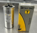 Titan Pro TRCFD303 Capacitor 30+3 5%, 440/370V Round Motor Run Hvac New. Fixed Price $17.99.