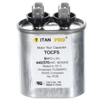 TOCF5 Titan Pro Oval Motor Run Capacitor Mfd (440/370V). Fixed Price $24.66.