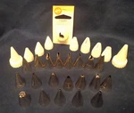 30 Total 15 WILTON/5 Ateco Metal Decorating TIPS/9 PLASTIC/1 New Coupler. Fixed Price $9.48.