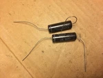 2 Nos Cornell Dubilier Black Cat .15 Uf 400V Capacitors Tone Caps Test .18 (qty). Fixed Price $10.00.