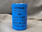Sprague Powerlytic 36D Capacitor 1300-50DC 7947L 4503 Usa EP50-132. Fixed Price $9.99.