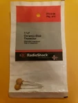 0.1UF Ceramic Disc Capacitor #272-0135 By Radioshack. Fixed Price $6.99.