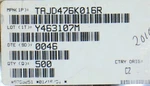 TAJD476K016R Avx Tantalum Capacitors - Solid Smd 16V 47UF 10% 20 Pieces. Fixed Price $14.40.