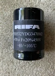 Set Of Rifa PEH532YDG3470M2 Capacitors Uf +/-20% 450 V -40/+105C Tested. Fixed Price $35.00.