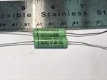 (lot Of 2) Nos Cornell Dubilier Cde Greenie Tone Capacitors .0056UF 600V 5600PF. Fixed Price $7.99.