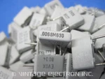 (100) Evox Radial Metallized Poly Film Box Capacitors: 0.0068UF 20% 630V. Fixed Price $9.95.