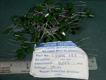 Transcap Mylar Film Capacitors Quantity 200 Nos .1UF 400V. Fixed Price $35.00.