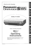 Panasonic PV-S4680 Vcr Owners Instruction Manual. Fixed Price $22.24.