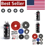Surface Mount 4 Gauge Amplifier Wiring Kit & 2.5 Farad Capacitor, Robust 2300W. Fixed Price $116.99.