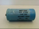 Mallory Type Cgs Capacitor, 26000MFD 40VDC Pos + 85C, Max Surge 50VDC. Fixed Price $19.95.