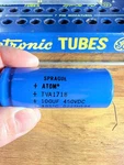 Sprague Atom 100 Uf Mf 450VDC Tva 1718 Nos Tested Audio Guitar Tone Tube Caps. Fixed Price $19.45.