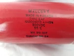 Mallory Capacitor 10000 Mfd 300 Vdc Type Eaf With Mounting Base. Fixed Price $110.00.