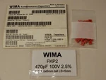 Wima FKP2 470PF 100V 2.5% High Precision Nos Capacitors Qty 30 German. Fixed Price $13.00.