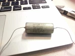 Nos West Paper In Oil Axial Capacitor .43 Mfd 200 Vdc. Fixed Price $6.00.