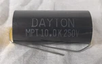 Nos Dayton Audio Mpt 10UF 250V Metalized Polypropylene Film Capacitor Axial. Fixed Price $6.99.