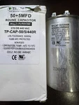 Tradepro TP-CAP-50/5/440R 50+5 Mfd 370/440V Round Dual Run Capacitor. Fixed Price $21.99.