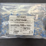 Hitano Mlcc Capacitor 100NF .1UF 100V Z5U 2.5MM Lead Space (1000 Piece Lot) Nos. Fixed Price $39.95.